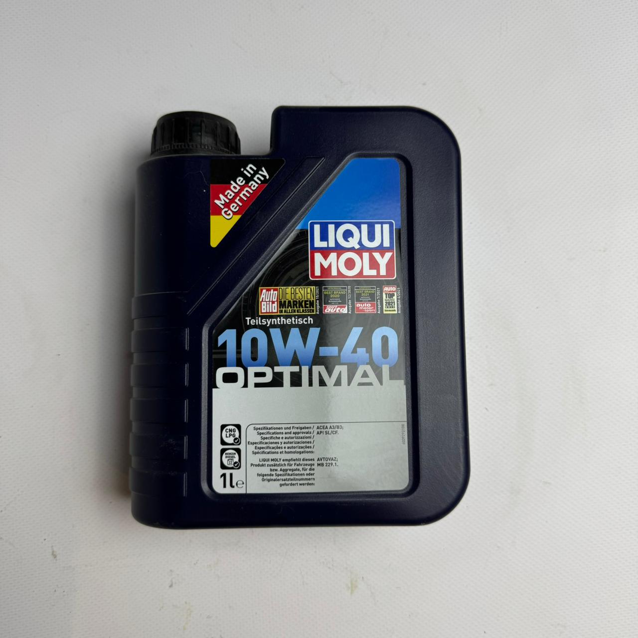 Масло моторное LIQUI MOLY Optimal 10W-40 полусинтетическое 1 л